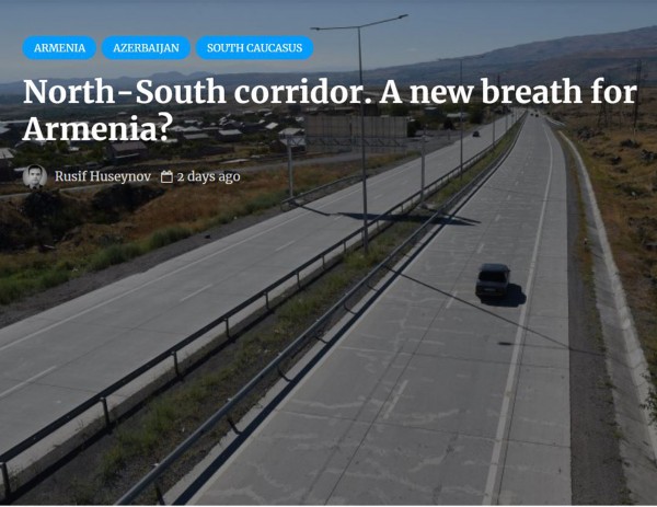 North-South Corridor. A new breath for Armenia?