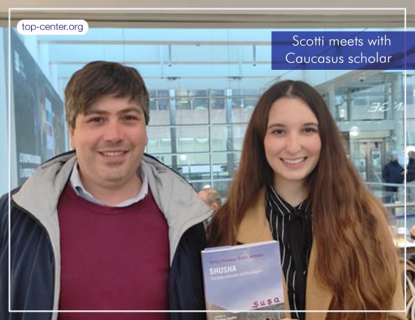 Scotti meets with Caucasus expert Pommier