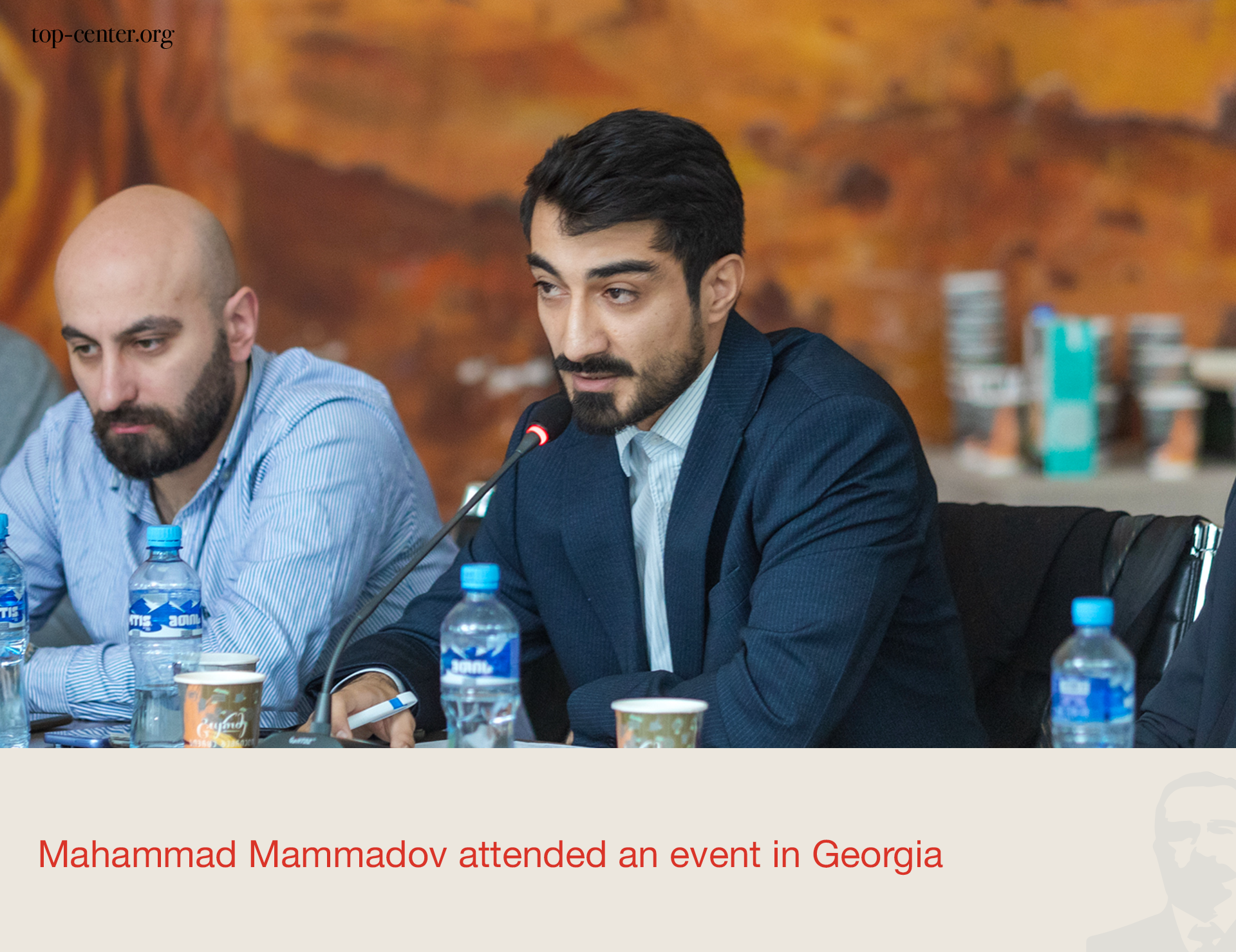Mahammad Mammadov attends an event in Georgia
