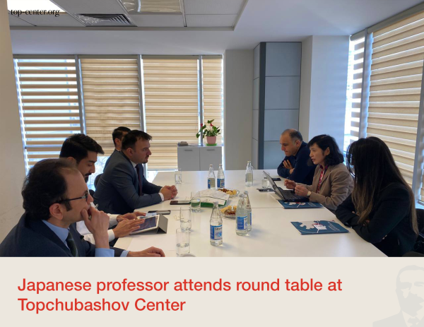 Japanese professor attends round table at Topchubashov Center