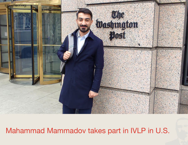 Mahammad Mammadov takes part in IVLP in U.S.