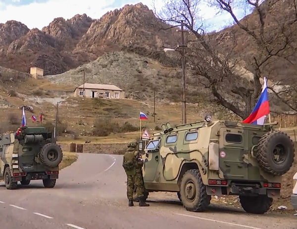 Why did Russian peacekeepers leave?