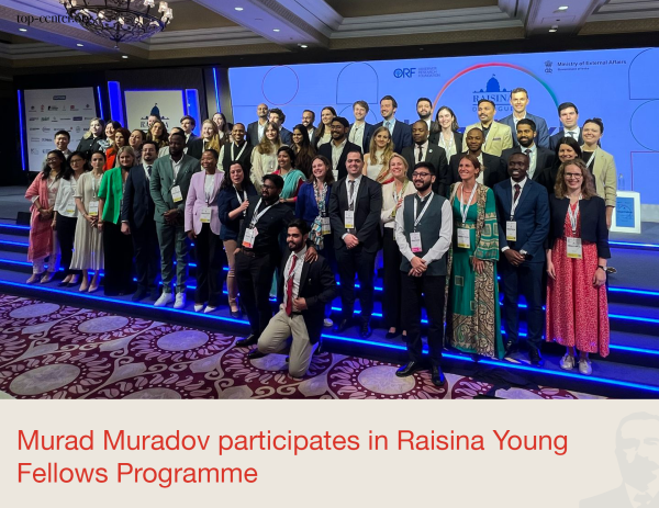 Murad Muradov Raisina Gənc Təqaüdçü Proqramında iştirak edir