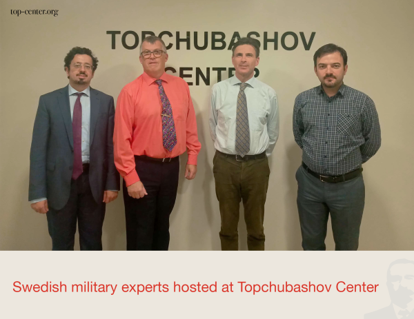 İsveçli hərbi ekspertlər Topçubaşov Mərkəzində qonaq olublar
