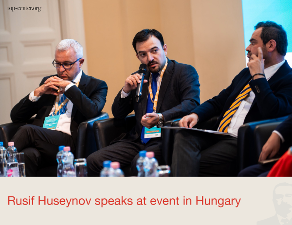 Rusif Huseynov speaks at event in Hungary