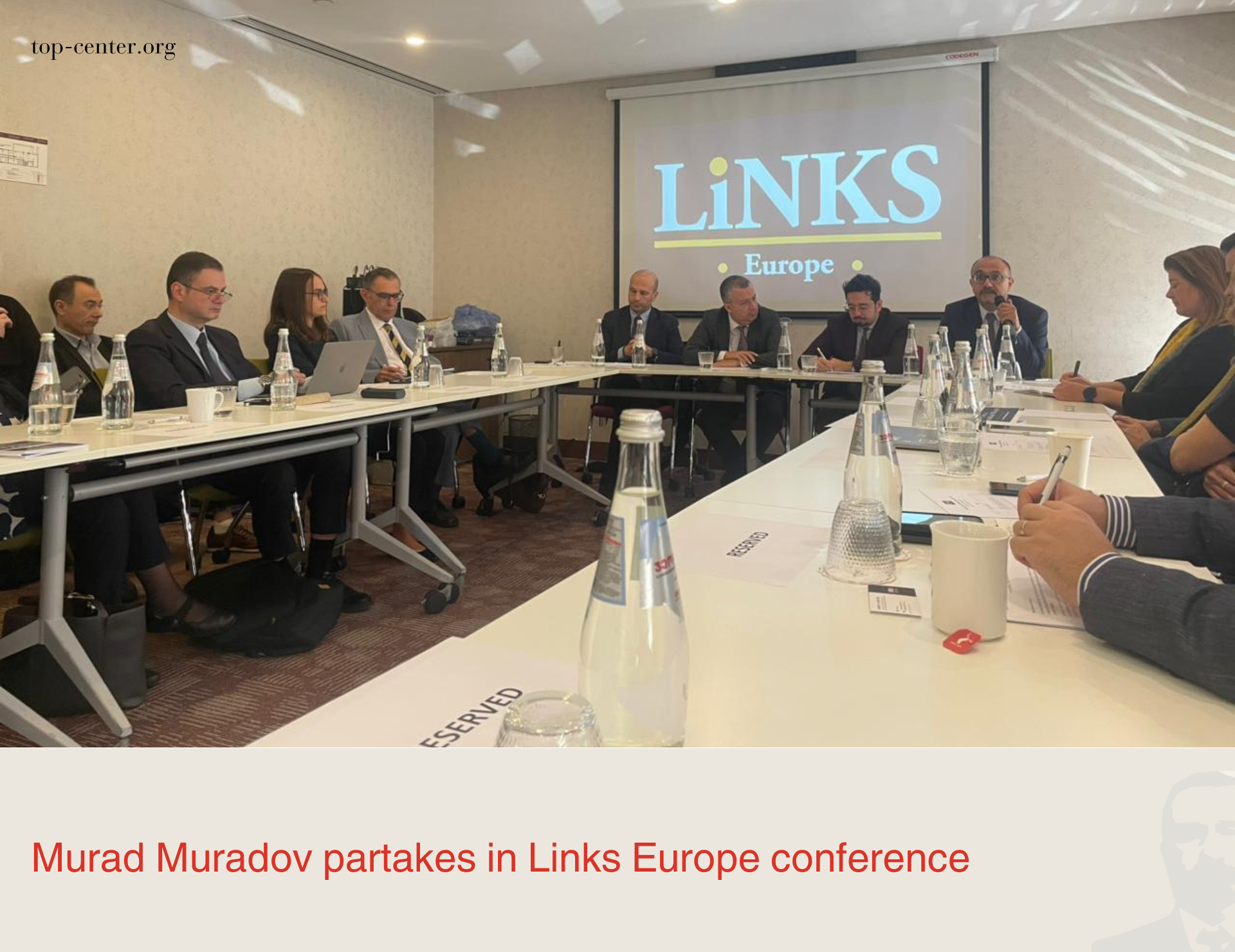 Murad Muradov partakes in Links Europe conference