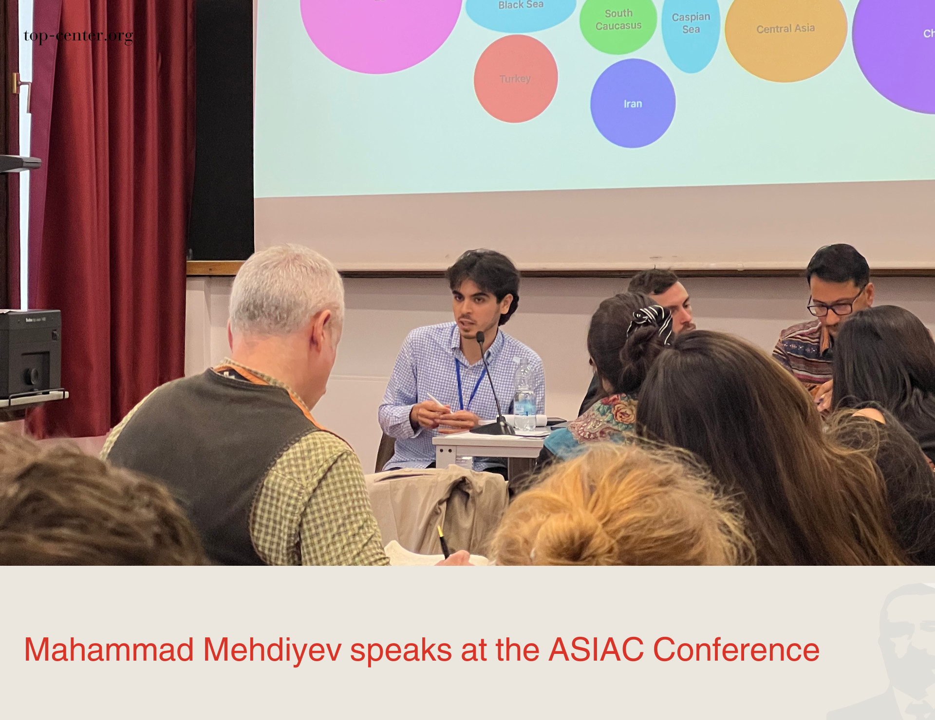 Mahammad Mehdiyev speaks at the ASIAC Conference