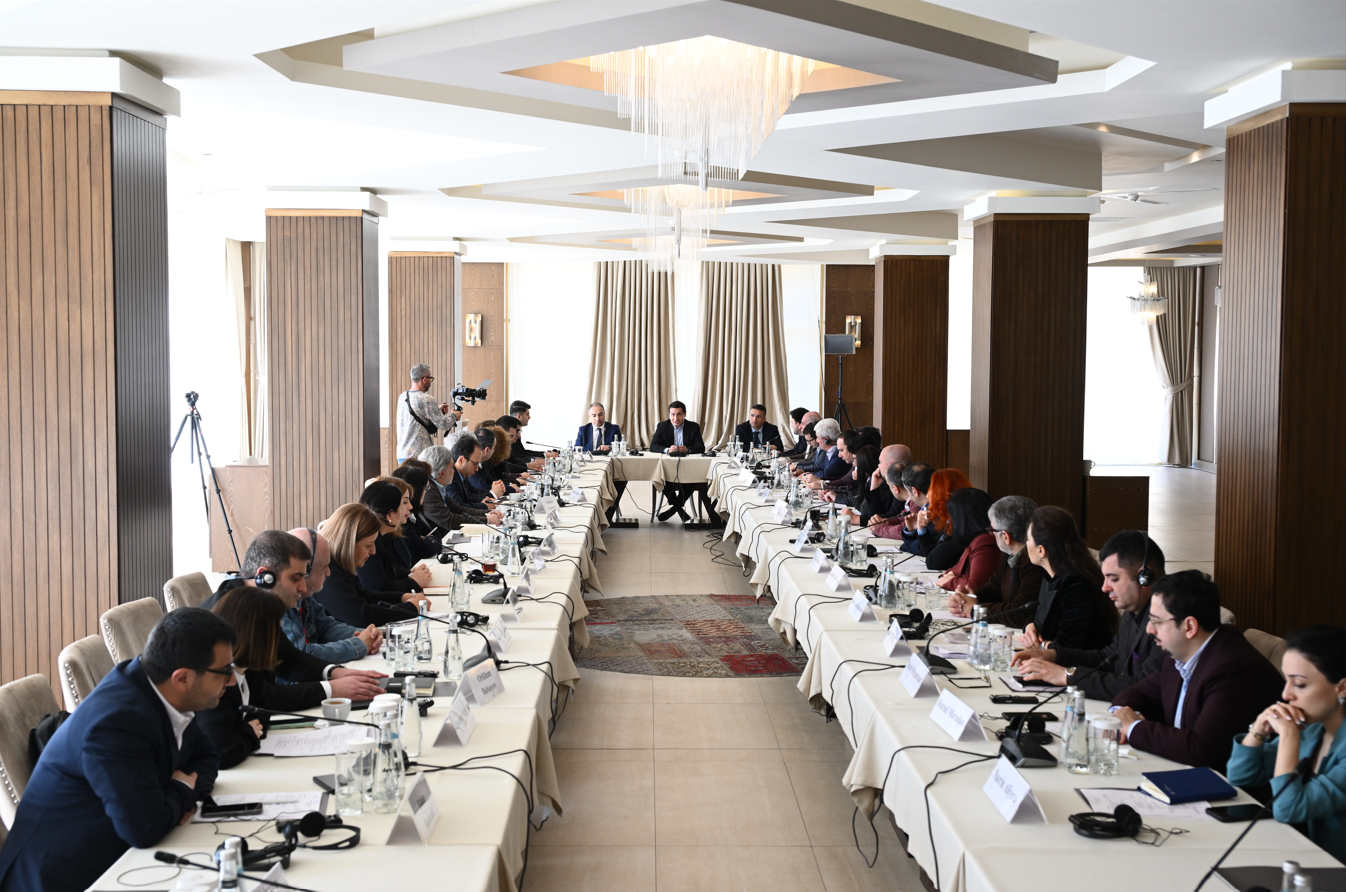 Rusif Huseynov and Murad Muradov attended the meeting of the Peace Bridge Initiative